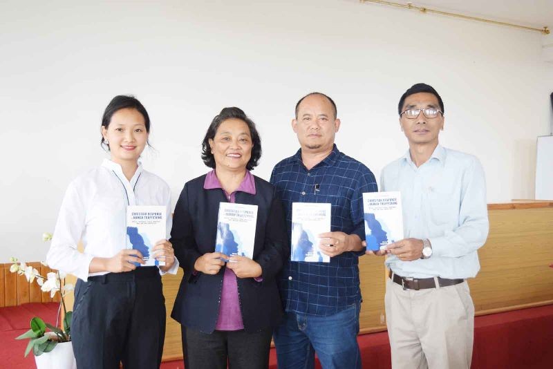 (Left to right) Imtiwala Programme Coordinator, CCPRA, Dr Akala, Dr Mar and Dr Temjen Jamir, Academic Dean, CTC.